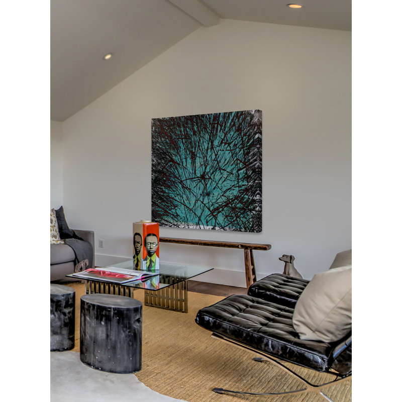 « derive xi » par sia aryai, reproduction d’art sur toile tendue, H 48 po x l 48 po x P 1,5 po