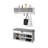 Huseyn 5 - Hook Wall Mounted Coat Rack with Storage in White-506904322