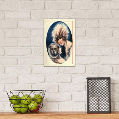 1924 La Vie Parisienne Magazine Plate by Maurice Milliere - Wrapped Canvas Print