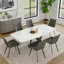 Deivydas Modern Rectangular Sintered Stone Dining Table with Pedestal Base Pre-Assembly-782273655-782619512