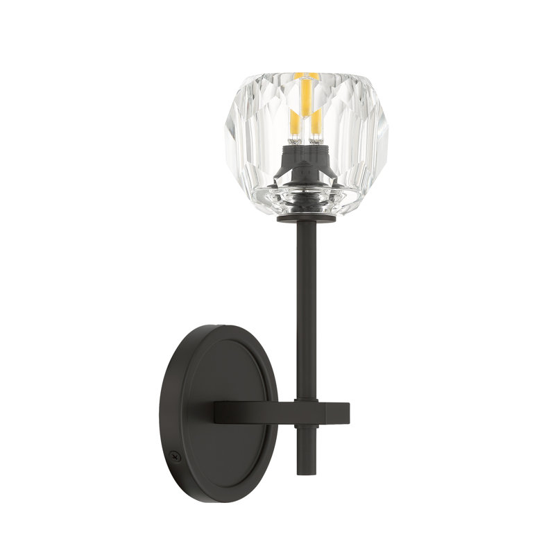 Aragon 4.5'' LED Matte Black Sconce, Black