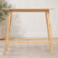 Table de bar en bois avec pieds évasés et plateau rectangulaire-333210702