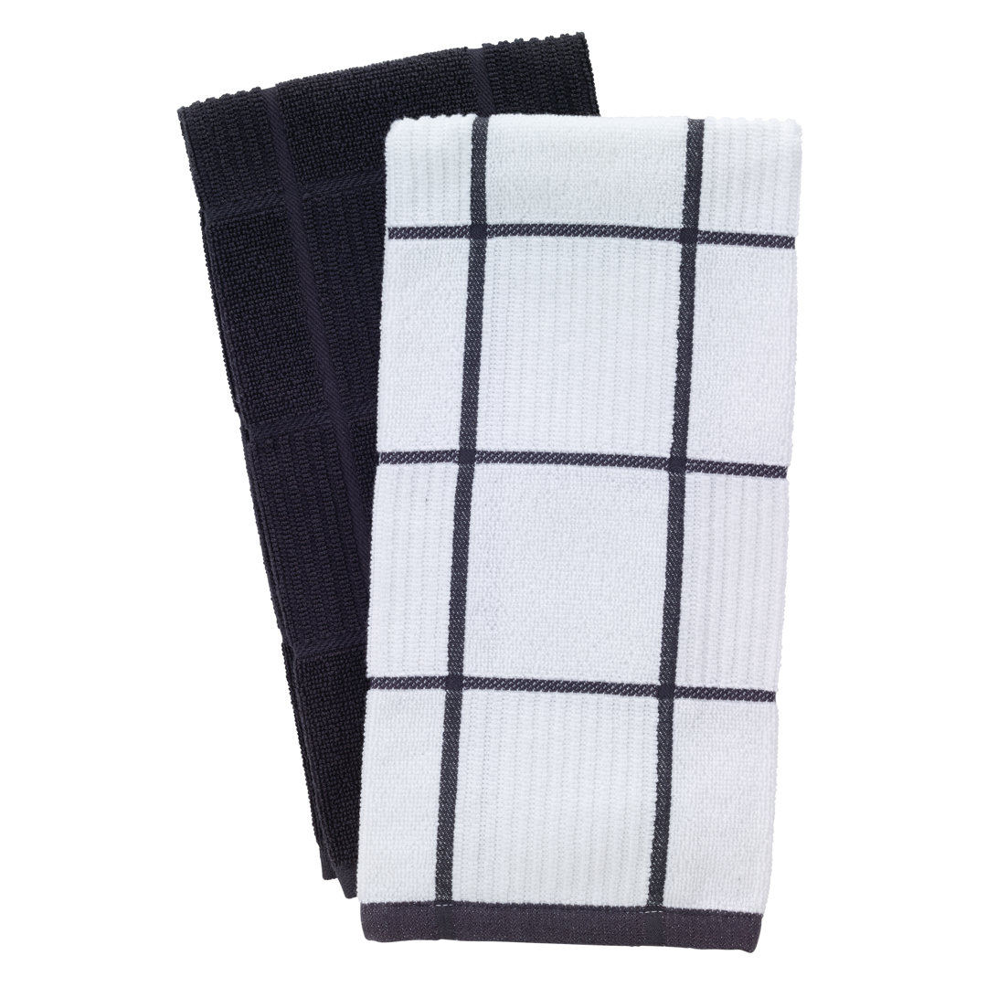 T-fal Parquet Kitchen Towel (Set of 2) T-fal Color: Charcoal