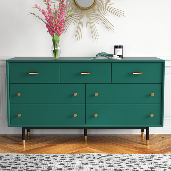 Green Painted 7 Drawer Dresser for Sale — Layers of Grace Designs