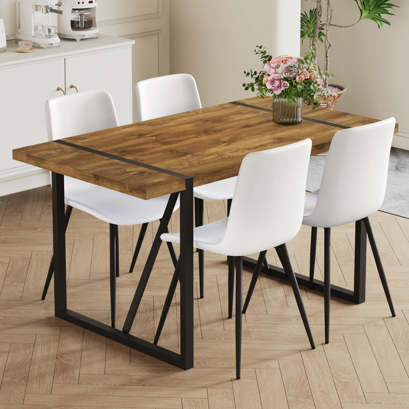 Ensemble de table et chaises, 5, Bois