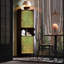 Armoire de coin en bois massif