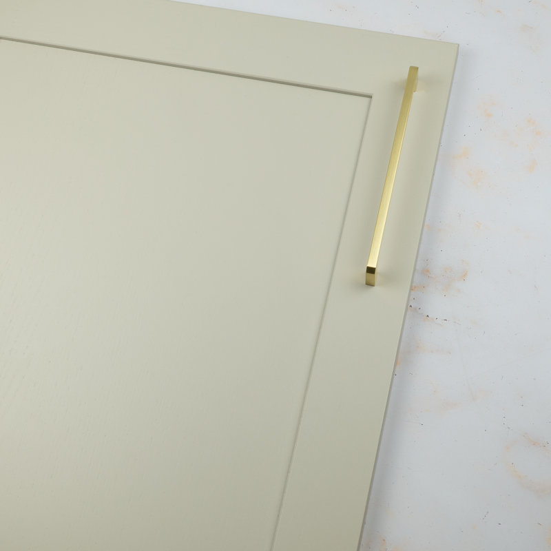 Brushed Brass Angled End D-Bar Handles, 192mm