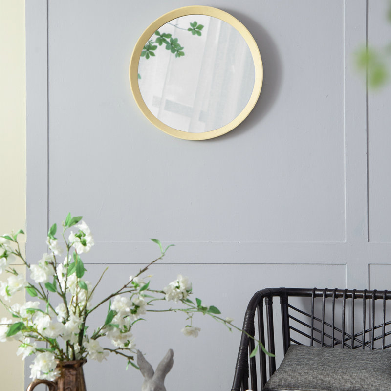 Miroir mural Mango, Crème, crème