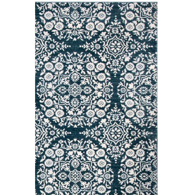 Delmer Performance Geometric Rug, Runner 2'2" x 7'