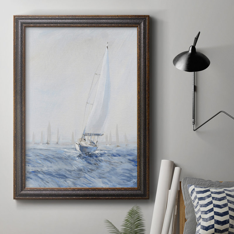 Voile Upwind I, toile encadrée de qualité supérieure - prête à être accrochée, H 20 po x l 16 po x P 2,5 po