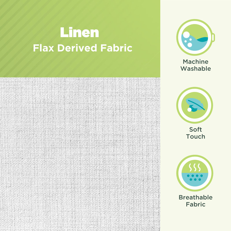 Premium Neck Roll Pillowcases - Breathable Soft Washable Pillow Cover for Ultimate Comfort, 6" x 16", Linen - BEIGE