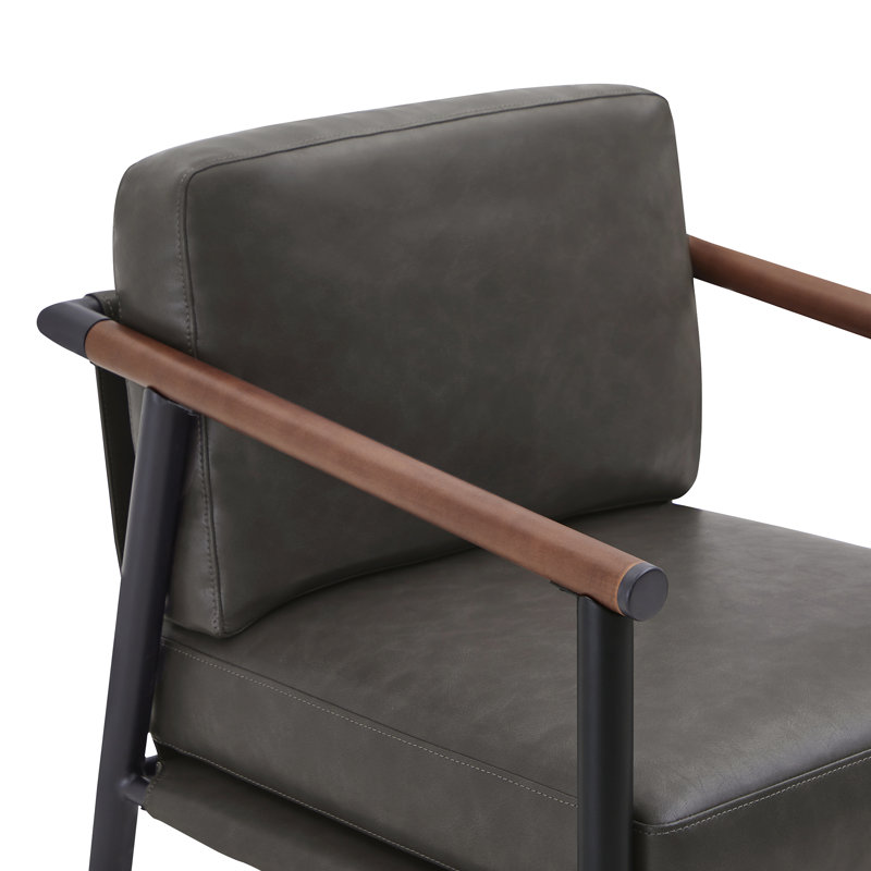 Atik Upholstered Counter Stool, Gray