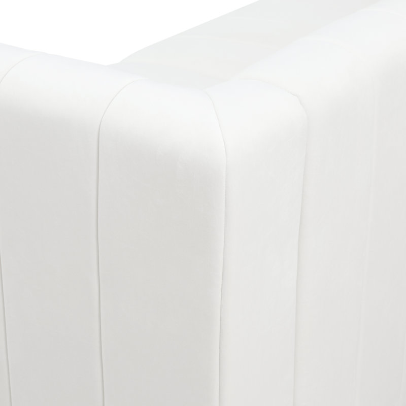 Ensemble de canapé de salon en microfibre blanc 5 pièces