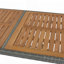 Ensemble de bar d'extérieur 5 pièces avec table en bois d'acacia, pieds antidérapants et coussins amovibles pour plus de confort et de style