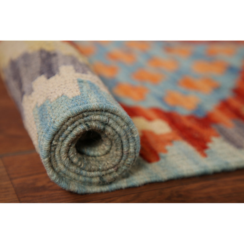 Tapis oriental géométrique Kilim 4 x 5