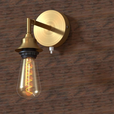 Single Metal Ceiling Rose With Push Button 