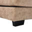Chaise de bureau spacieuse en chenille avec rembourrage en mousse de bois kaki ajustable