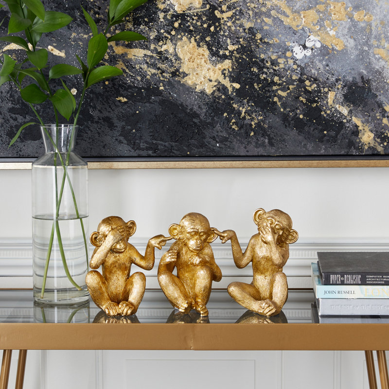 Sculpture polystone «See No Evil»