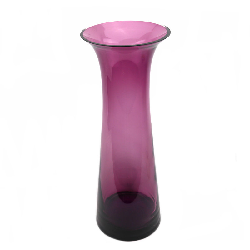 Madison Handmade Glass Table Vase, Violet, 18" H x 7" W x 7" D