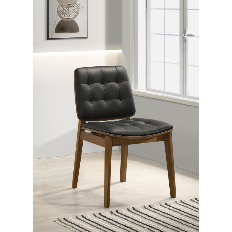 Stahl Upholstered Dining Side Chair Walnut
