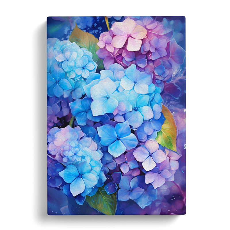 Hydrangea Futurism - No Frame Print, 76cm H x 50cm W x 3cm D