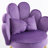 26’ Wide Gray Scalloped Petal Tufted Velvet Accent Chair With Pillows-442690617