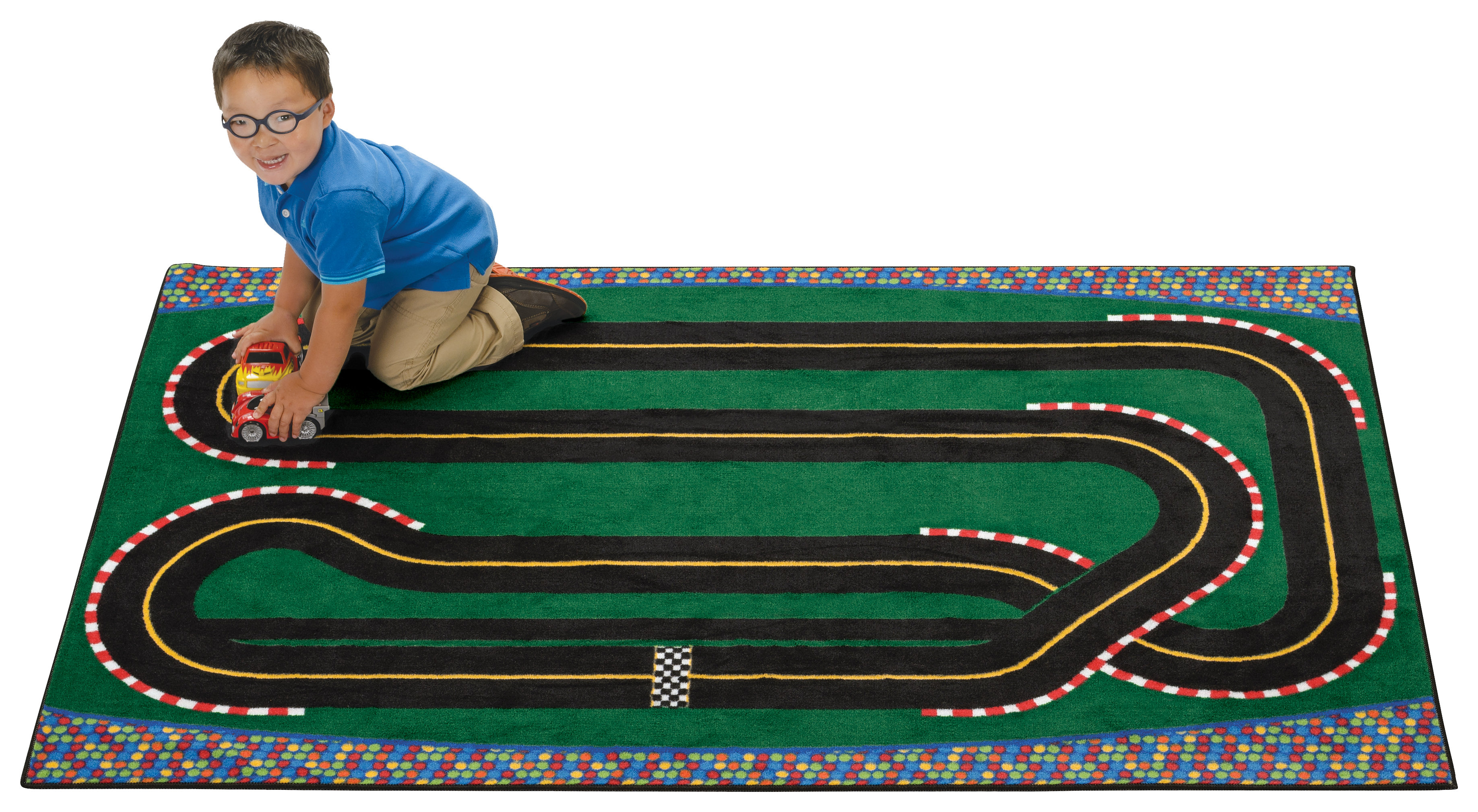 Carpets for Kids Super Speedway Racetrack Playroom KID$ Value Rugs ...