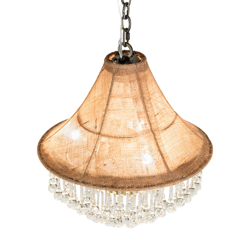 Chandelier, 10" H x 18" W x 18" D