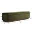 Banc de rangement rembourré en velours de 60 po de largeur Mid-Century avec base en bois massif-467269923