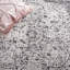 Tapis oriental gris / ivoire en soie / coton touffeté à la main Batichon-1233697790
