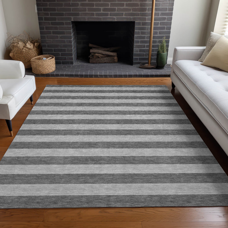 Tapis intérieur / extérieur avec envers antidérapant Chrisann, Rectangle 9 pi x 12 pi