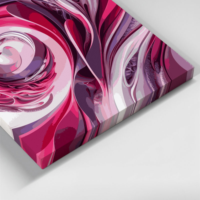 Art mural sur toile Biomorphic Abstraction 56, H 12 po x l 18 po