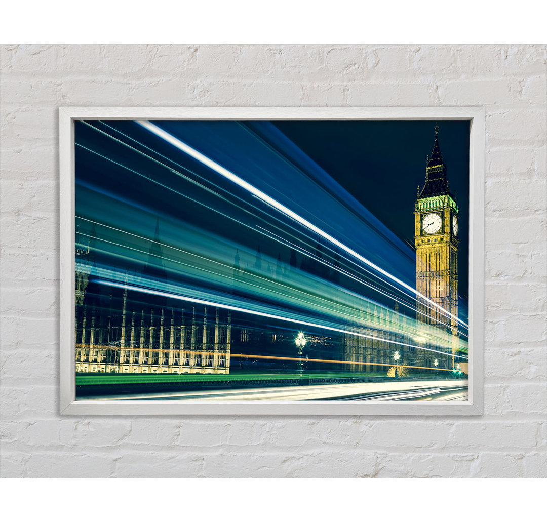 Big Ben Speed Of Light 6 - Einzelbildrahmen Kunstdrucke auf Leinwand