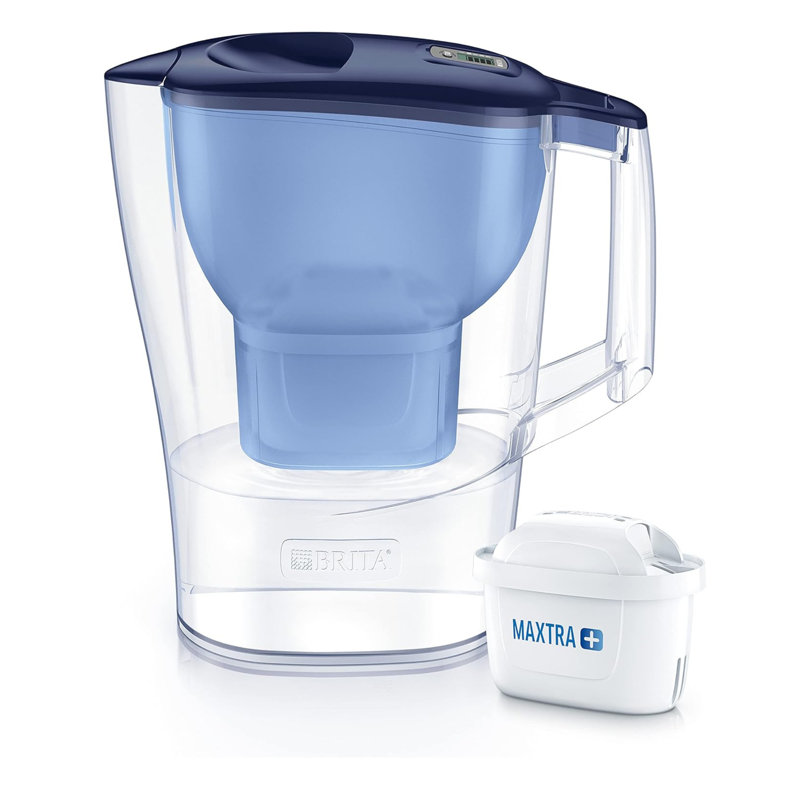 2.4L Aluna Water Filter Jug with 1 Cartridge Blue, Blue