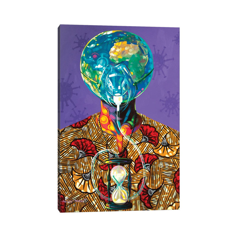 «Heal The World» par - Toile tendue, H 12 po x l 8 po x P 0,75 po