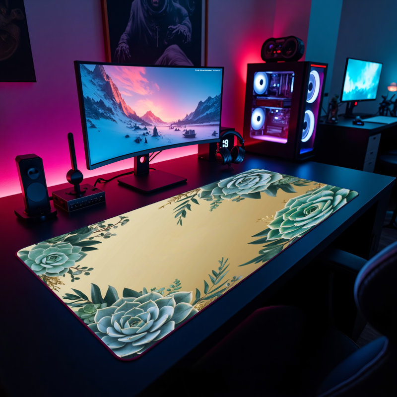 Polyester Desk Pad, 14.4x12.1