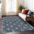 Machine Washable Indoor/Outdoor Lipman ACN2426 Mid-Century Modern Rug-438680862