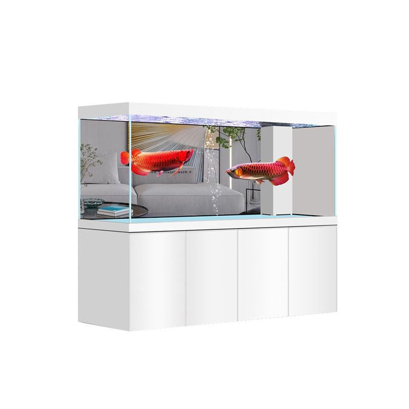 Réservoir d'aquarium rectangulaire simple et moderne Eco, 166 gallons (H 63 po x l 70,8 po x P 19,6 po), Blanc