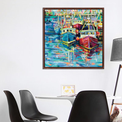 Stonington Docks by Jeanette Vertentes - Painting on Canvas