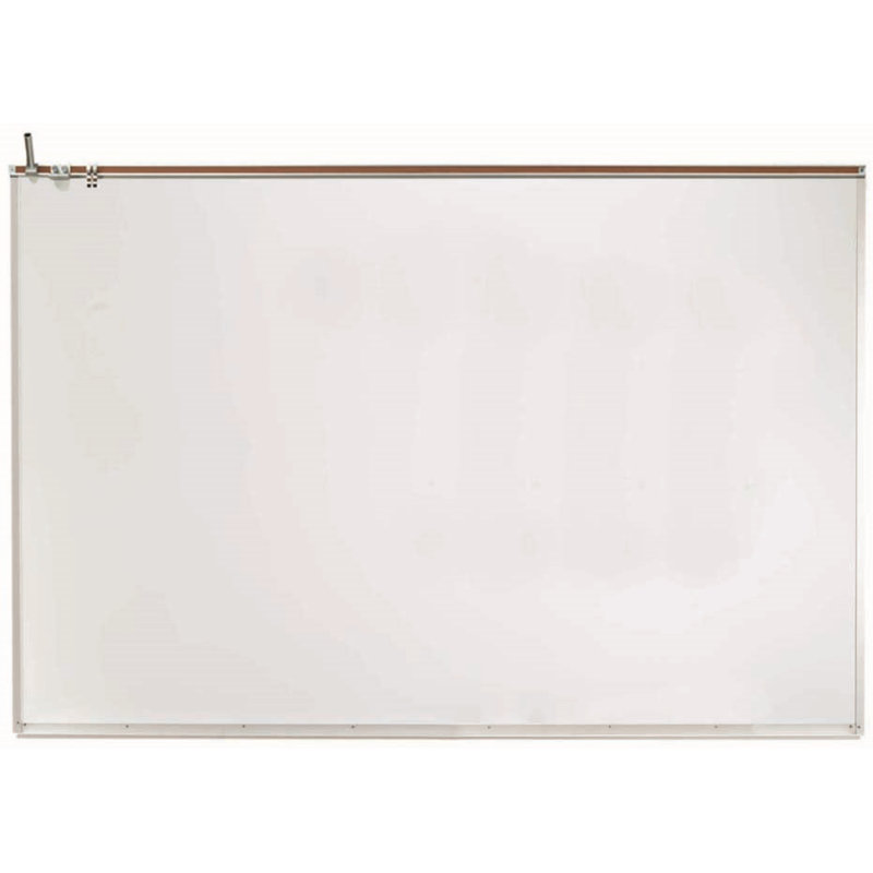 Tableau blanc magnétique à cadre en aluminium, H 4 pi x l 6 pi