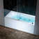 60" X 30" Alcove Acrylic Rectangular Whirlpool Heated Jetted Tub In White With Drain & Overflow