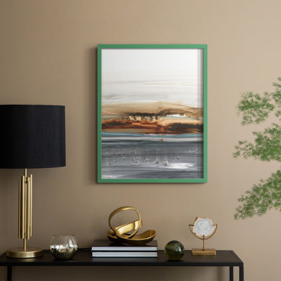 Sienna Dunes II, reproduction encadrée - bois massif