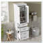 Meuble-lavabo autoportant 71,6 po avec 2 portes à charnières et 3 tiroirs