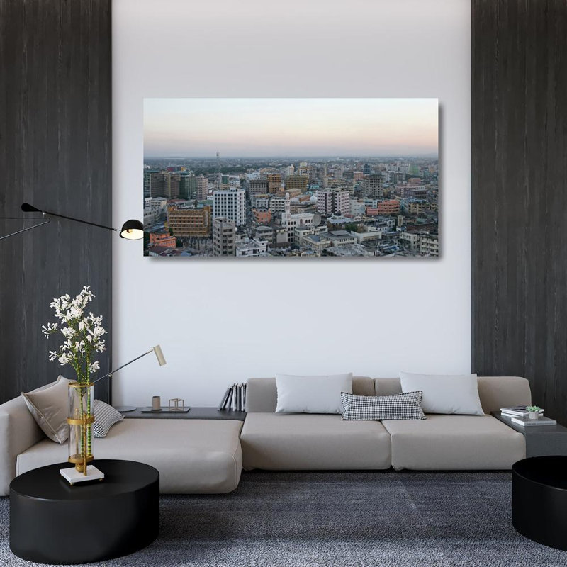 Paysage urbain de Dar es Salaam, H 26 po x l 48 po