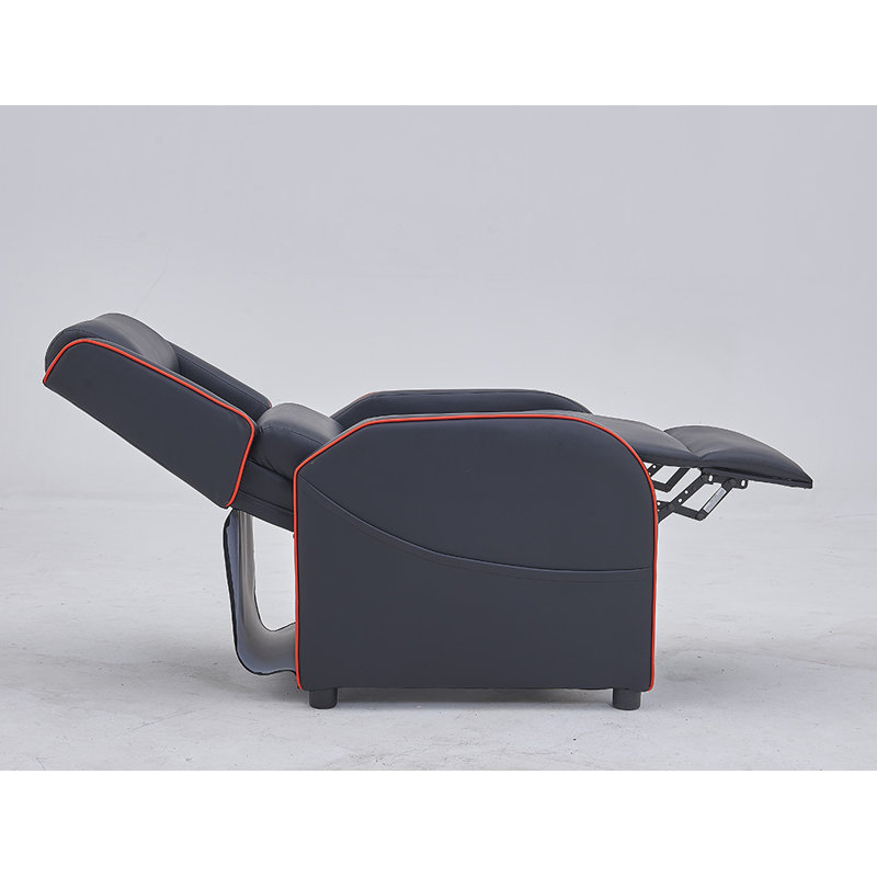 Camberly 65cm Wide Standard Recliner, Black/Red