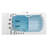 Ella Wheelchair Transfer 30"x52" Acrylic Air and Hydro Massage Walk-In Bathtub with Right Outward Swing Door, 5 Piece Fast Fill Faucet, 2" Dual Drain-370951789