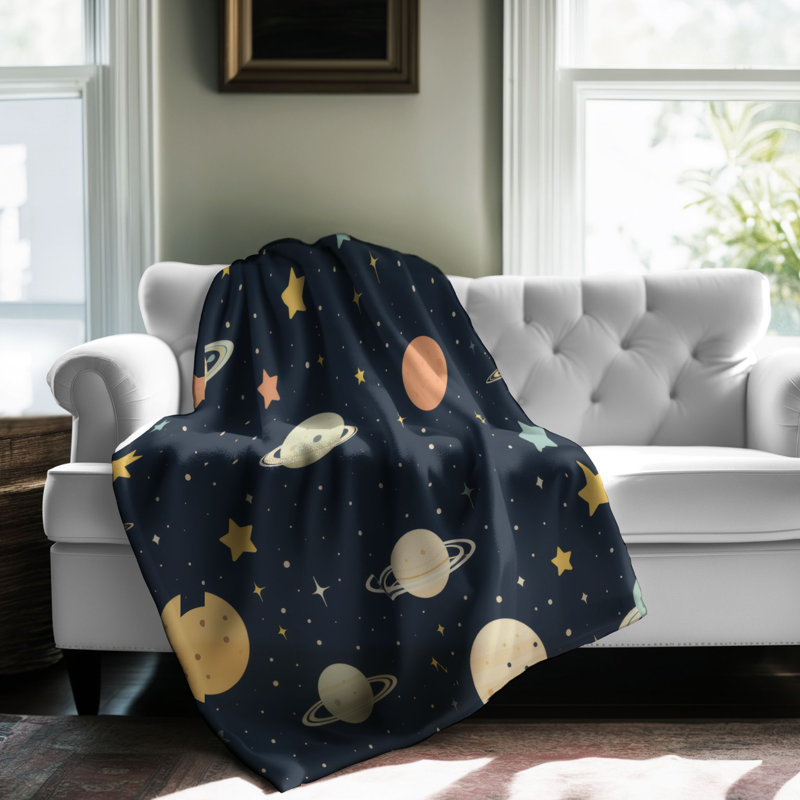 Celestial Night - 1 Piece Premium Blanket, Queen