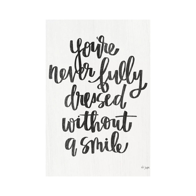 You're Nev 1 Piece Wrapped Canvas Wall Art, 30.48 cm H x 20.32cm W