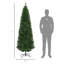 Sapin de Noël artificiel non éclairé avec branches réalistes et base en acier-119278213