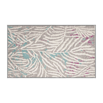 Tapis gris lavable à la machine